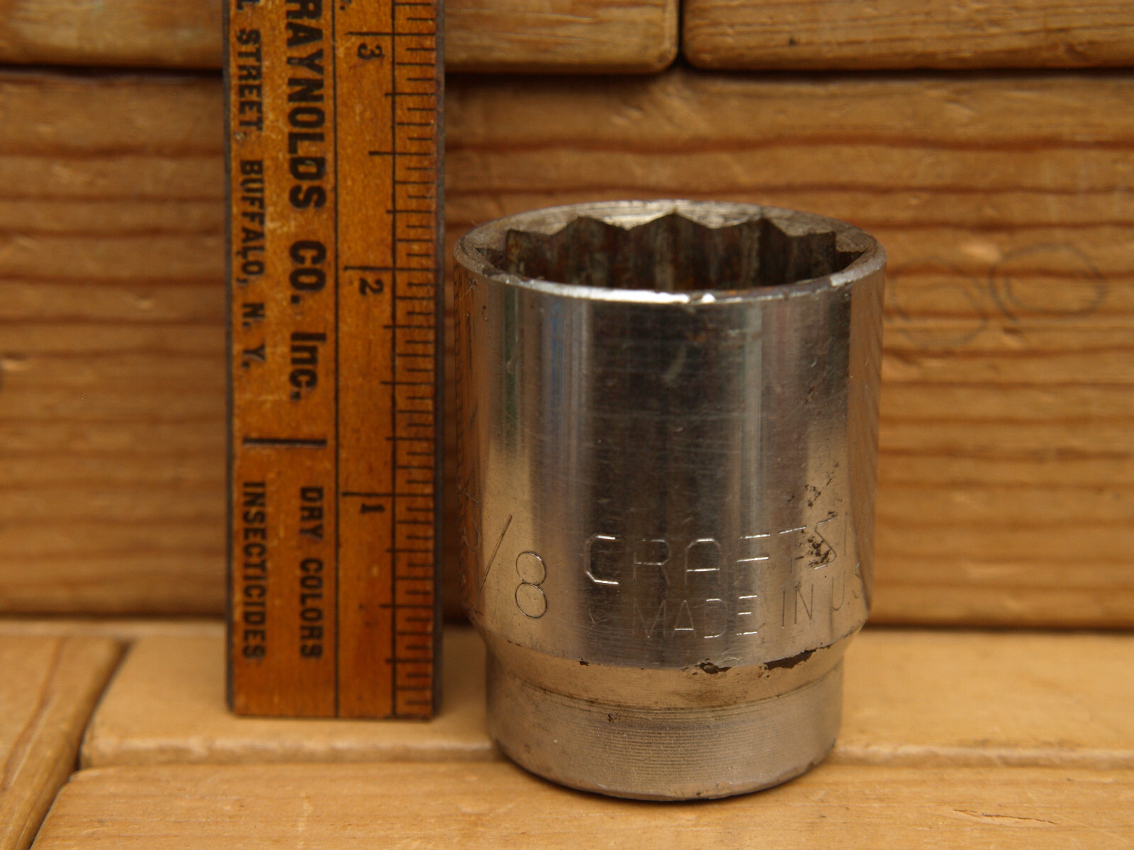 Craftsman 47549 3/4 Inch Square drive 1 3/8 Inch 12 Point Socket -V- Mid-1960s