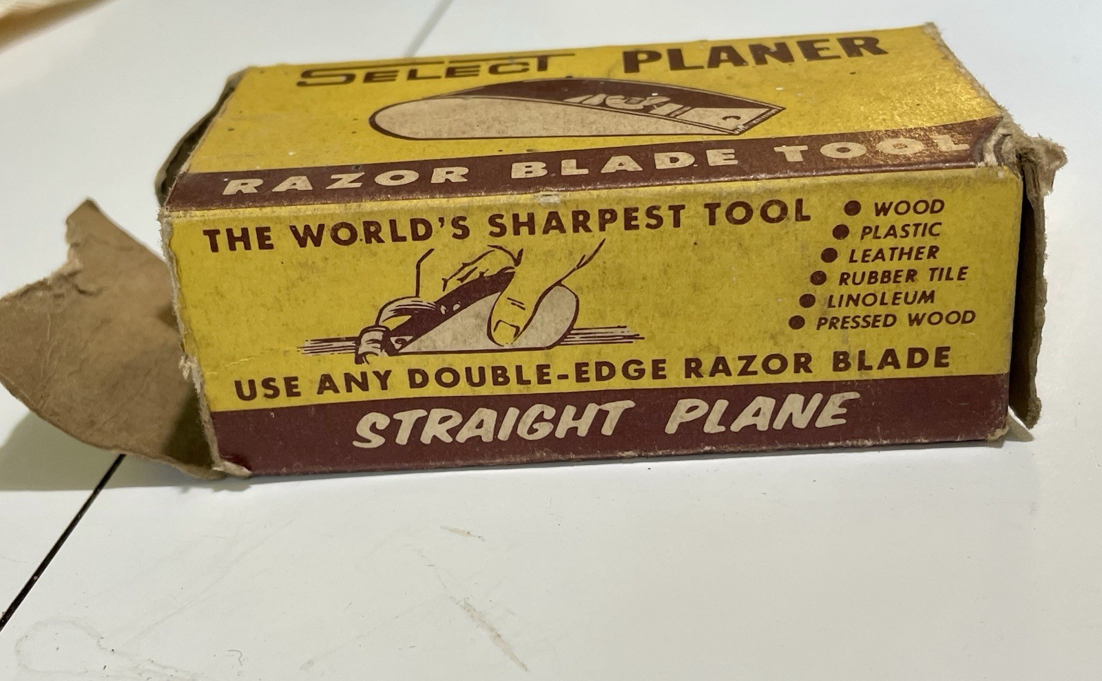 Vintage Select Planer Razor Blade Tool Woodworking Multi Scraper Hobby In Box