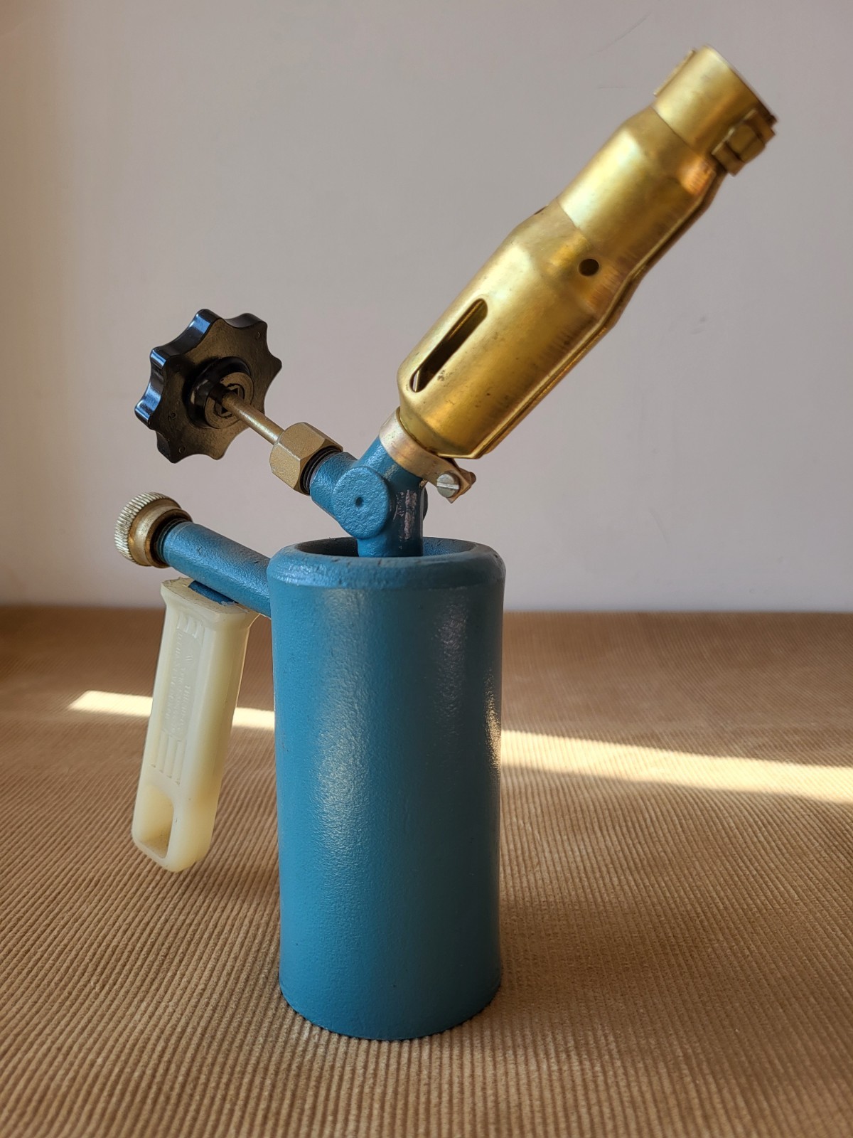 Vintage Soviet Blowtorch — Compact Metal Fuel Torch, USSR Industrial Tool