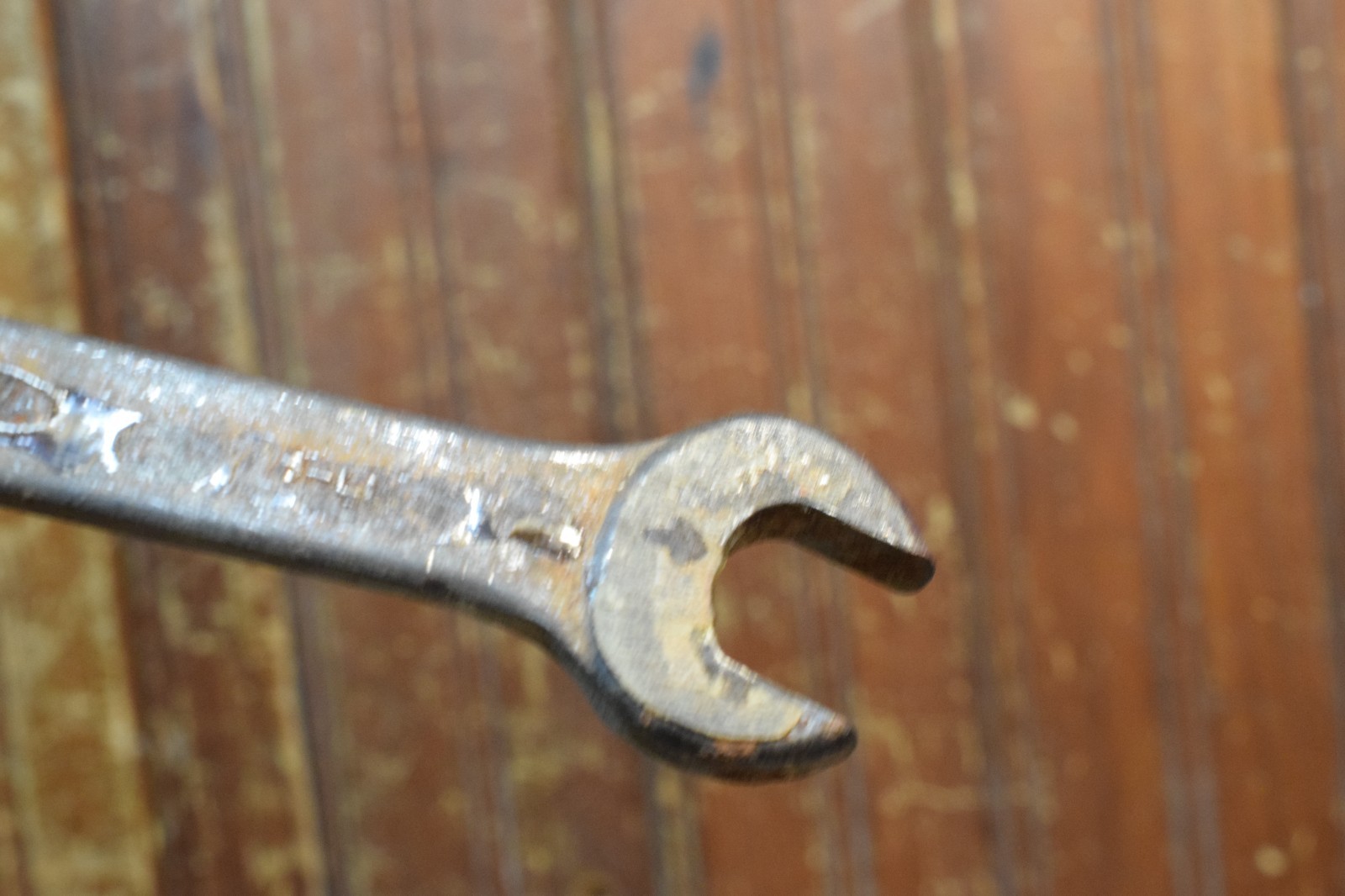 HONDA MOTORCYCLE DROP FORGED DOUBLE OPEN END WRENCH 17MM 19MM VINTAGE 1960s TOOL
