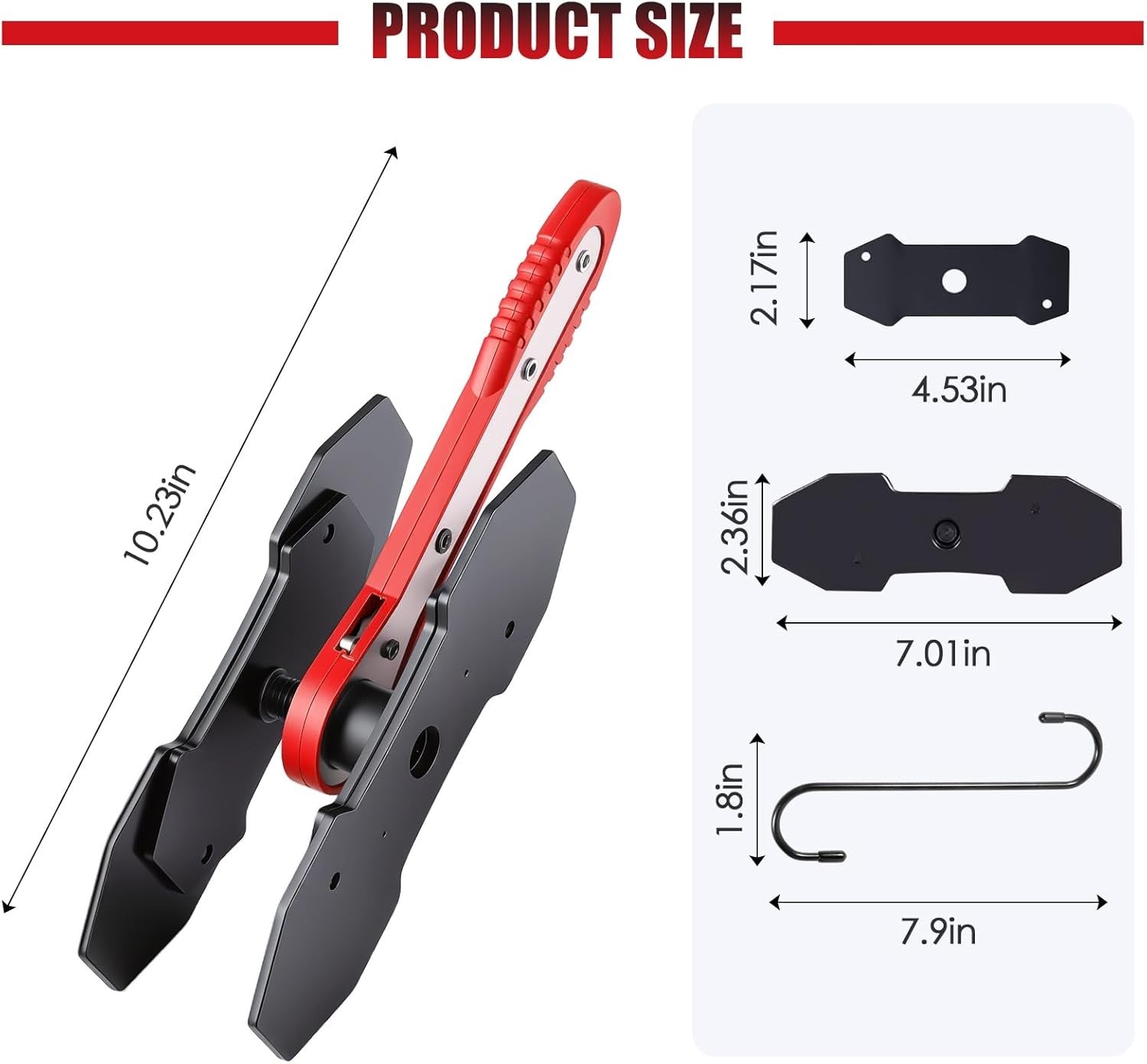 Brake Caliper Compression Tool, 4-in-1 Universal Disc Caliper Tool, 360° Swivel