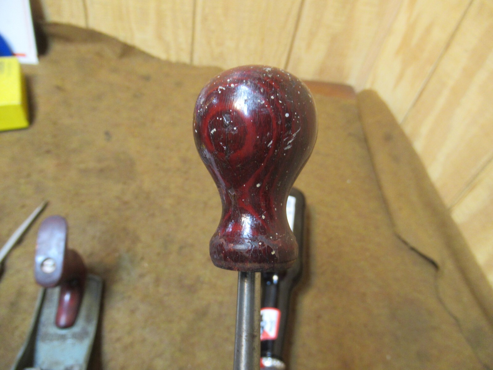Stanley 1104 Victor Plane,knob Assy(ONLY)red,hardwood,’35-42~GD++🤠SV10.27.22RL