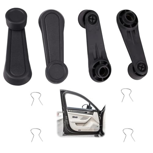 4 Pcs Manual Window Crank Handle Compatible with 1973-2017 Multiple Grey 4Pcs