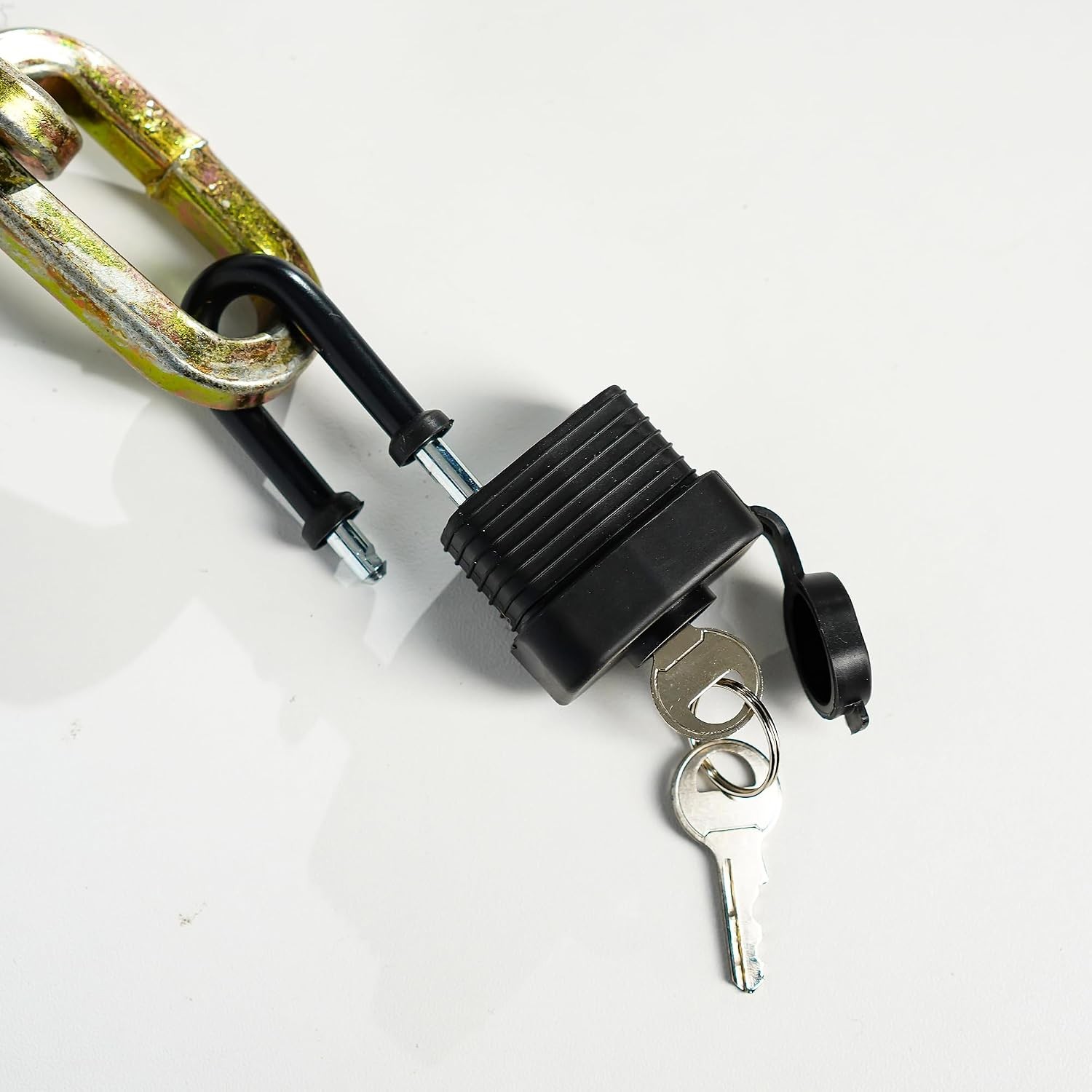Waterproof Heavy Duty Laminated Steel Padlock with Keys Outdoor Indoor 1 Pack