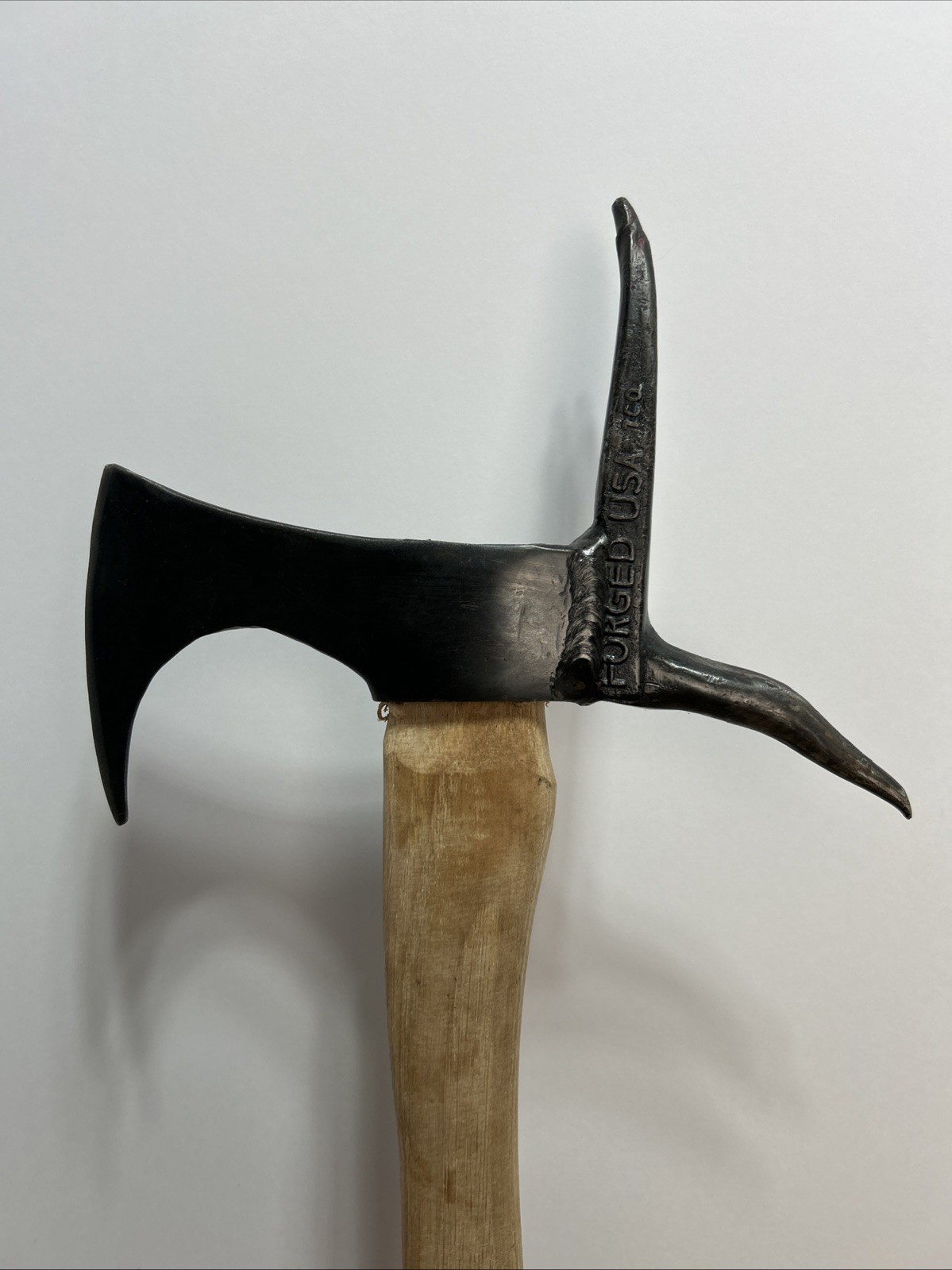 Camping Axe Hatchet, Forged Steel Bearded Axe 3”B 12” Handle HomeMade Pickaroo