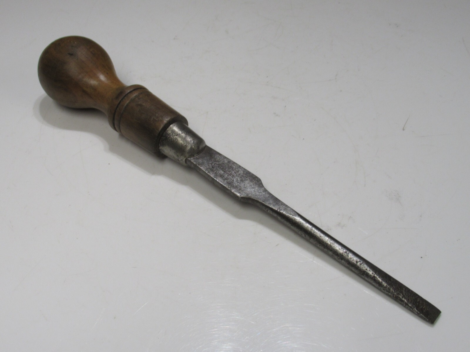 Superb Vintage W H Clay Ltd 11″ Cabinet Makers Screwdriver 3/8″ Slotted Tip