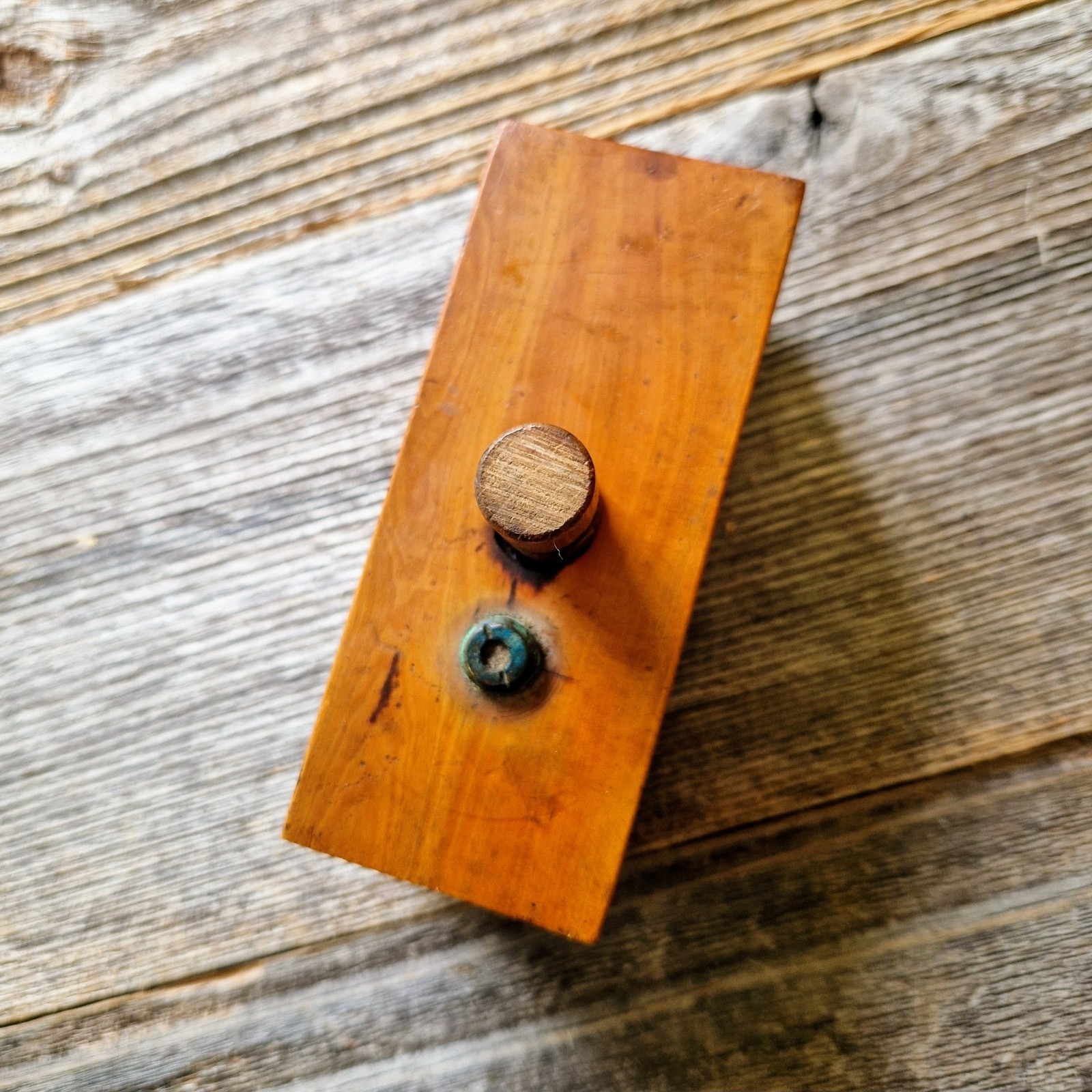 Antique 5/8″ Wooden Screw Box | Victorian Joinery Tool, c. 1850-1900