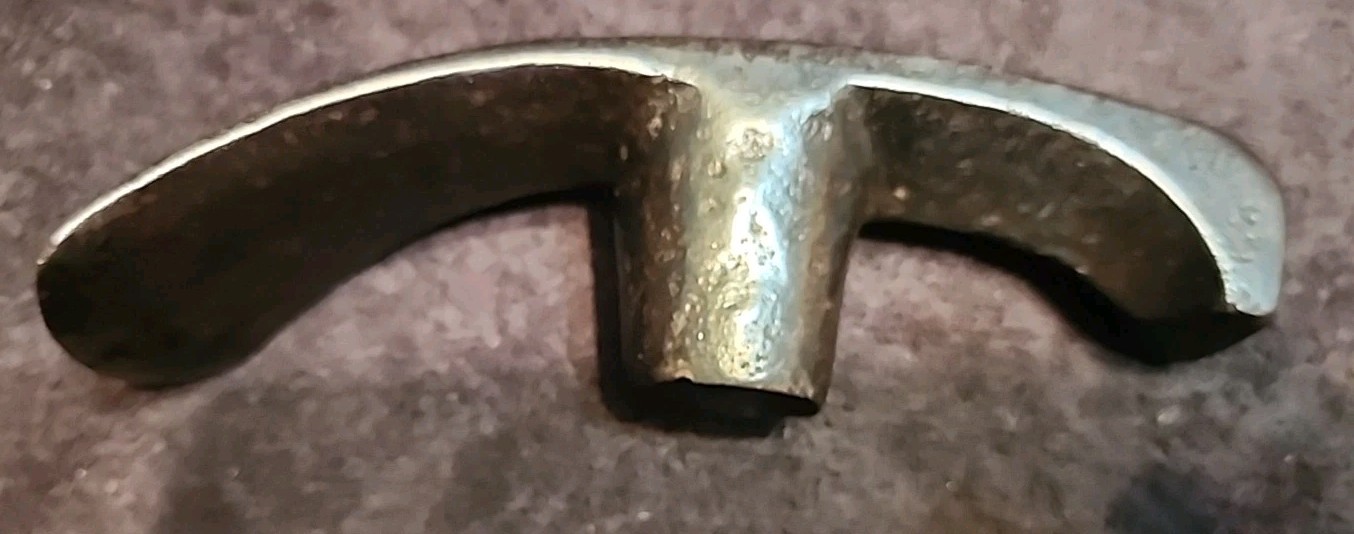 Antique Coopers Adze Barrel Makers Woodworking Hand Tool Steel And Wood Unsigned