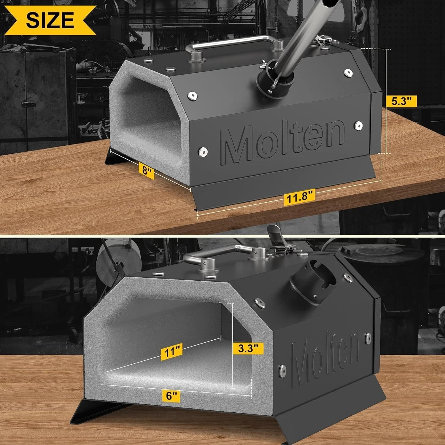 Single Burner Propane Gas Forge for Knife Making Blacksmithing Efficient Heating