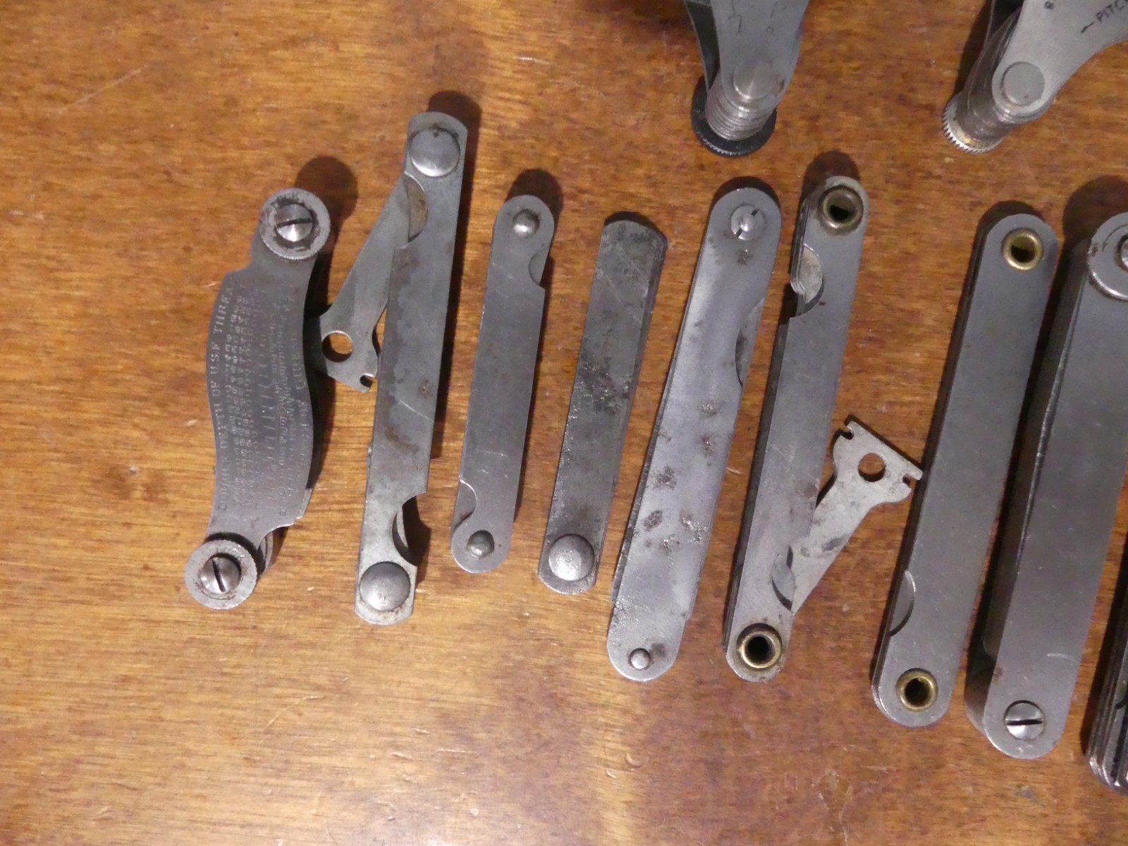 Large Lot 13 Vintage Machinist Gap Screw Feeler Gauge Tools Starrett Lufkin