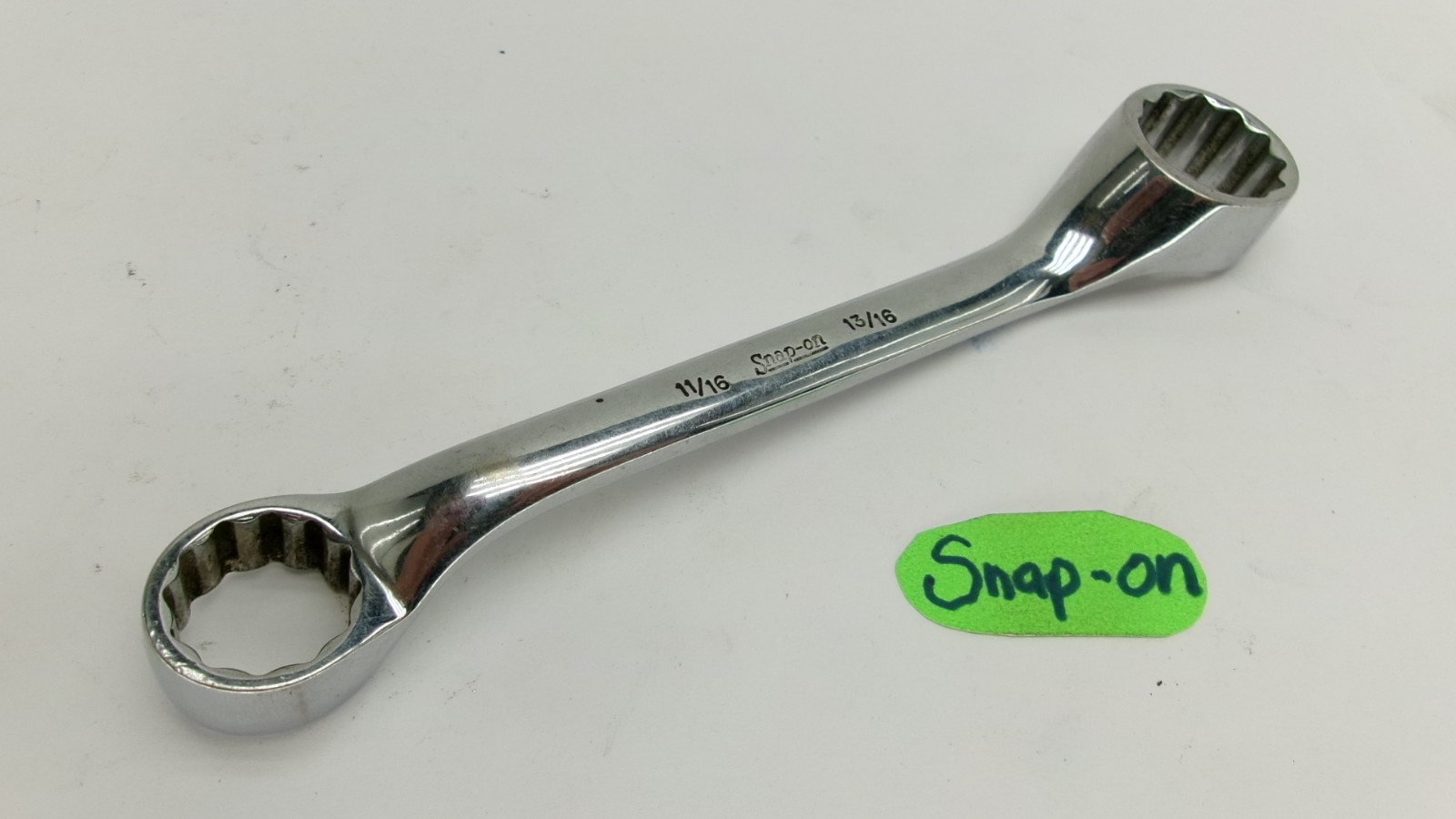 Snap-on tools USA 11/16 x 13/16″ Double Box End Wrench 12 point XS2226 Nice!