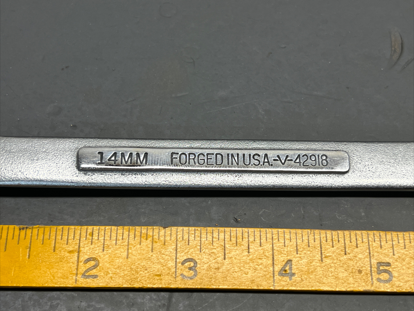 Vintage Craftsman -V- 42918 14mm 12 Point Combination Wrench! Nice Shape! USA!