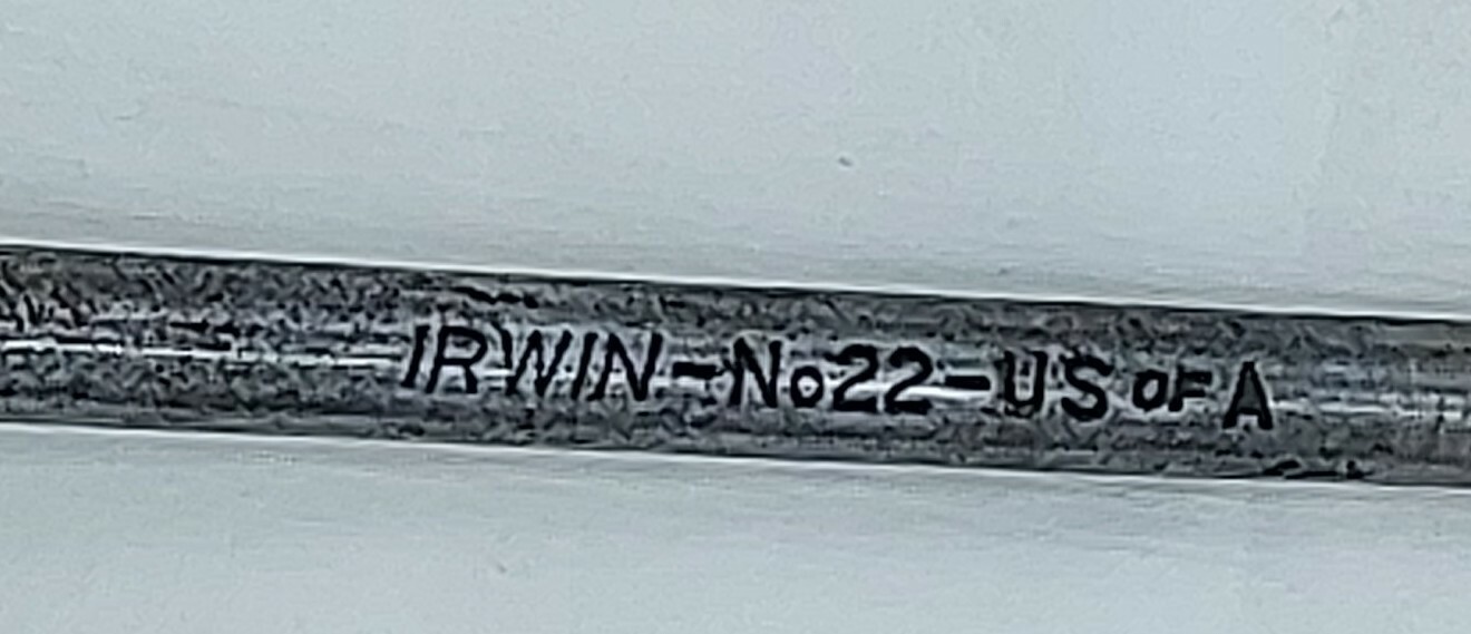 Irwin Micro-Dial Expansive Bit No 22 US of A Vintage