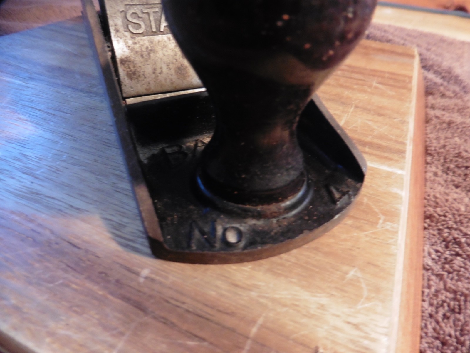 Vintage Stanley Bailey Hand Plane Bailey No 4 type 17 ? Smooth Bottom