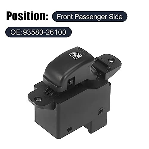 Front Passenger Side Power Window Switch 93580-26100 Replacement for Hyundai
