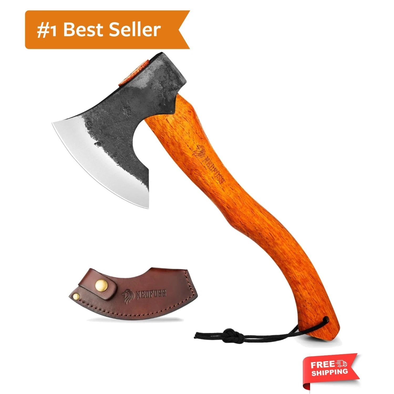 Multipurpose Mammoth Camping Axe with 15.5″ Carbon Steel Blade & Sheath
