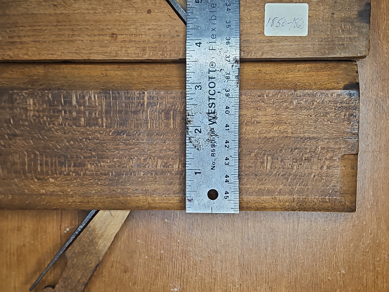 Antique Hunt & Wiseman St. Louis MO Pair 7/16″ Wooden Bead Molding Planes c.1850