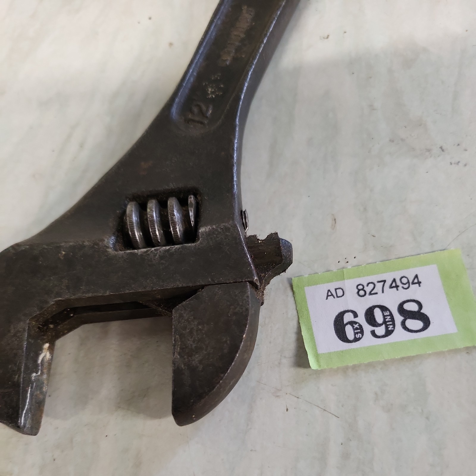 GARRINGTONS JACKDAW 12″ ADJUSTABLE SPANNER – VINTAGE / RARE. Used/ VGC
