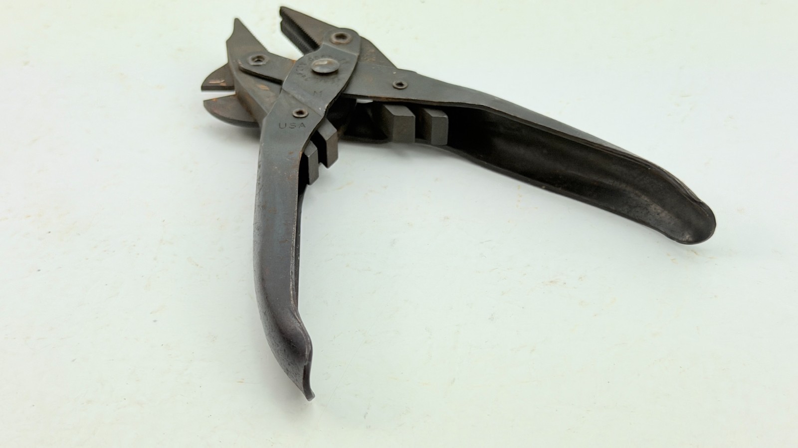 Vintage USA Multi Tool Parallel Pliers with Side Cutters Lineman 6.25″