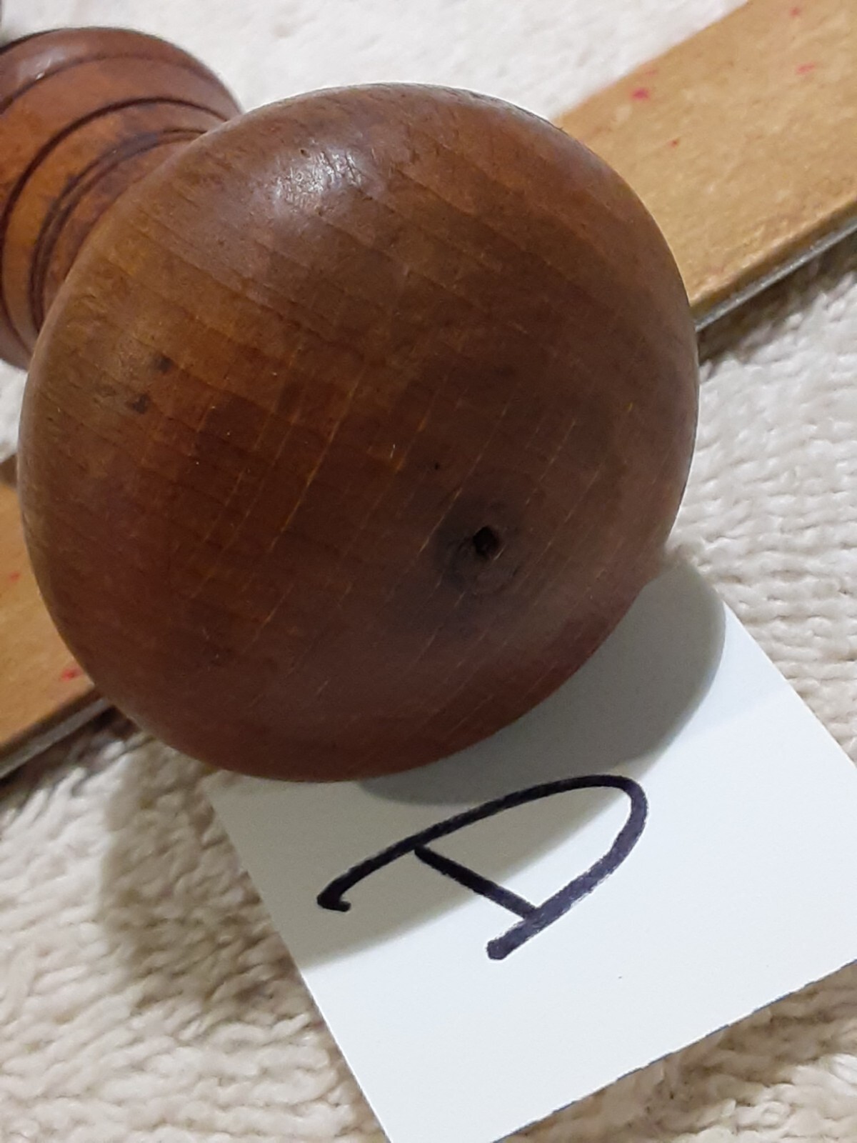 Antique 10 3/4″ Archimedes Hand Spiral Push Drill Woodworking Tool Screwdriver D