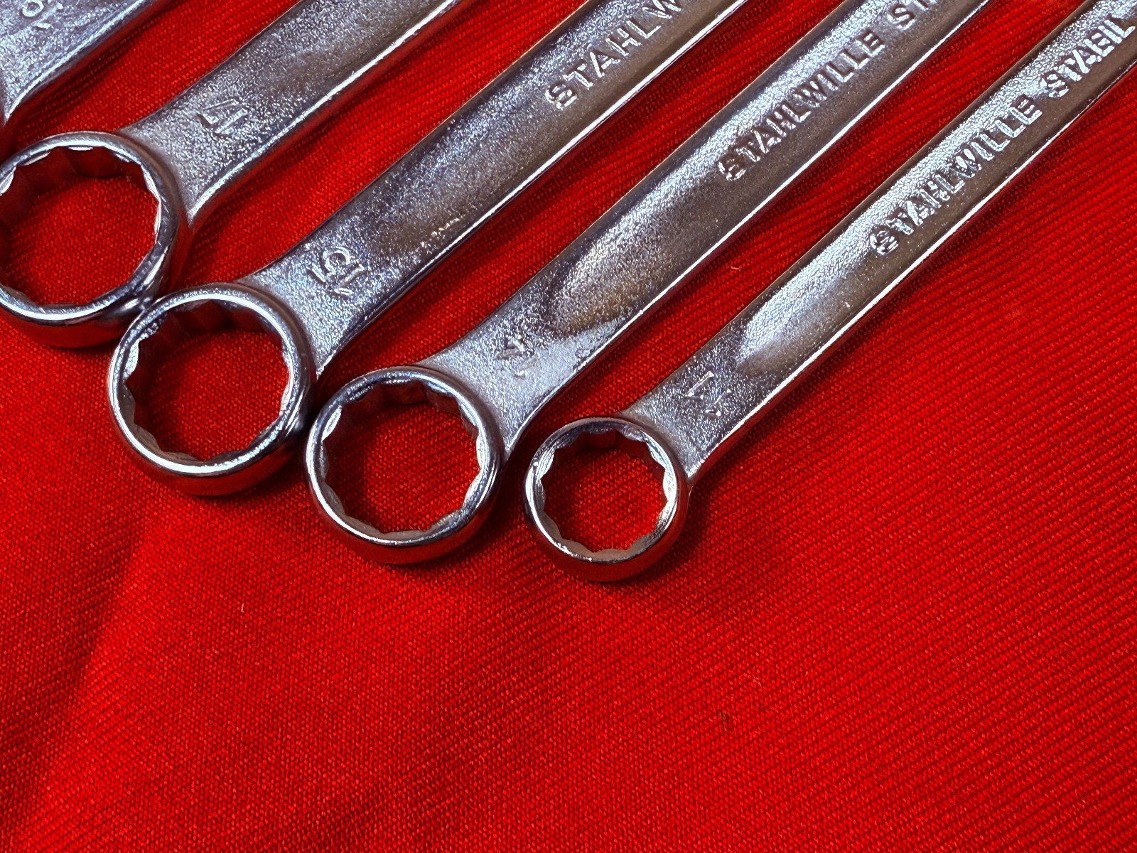 RARE No or Zero Offset NOS 8 pc Stahlwille Box End Wrench Set Metric 10-32mm