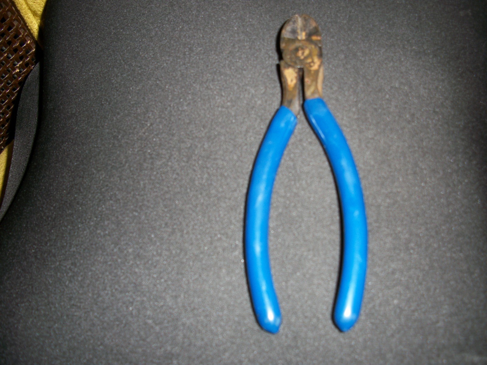 Vintage Pittsburgh Wire Cutters with Blue Rubberized Handles