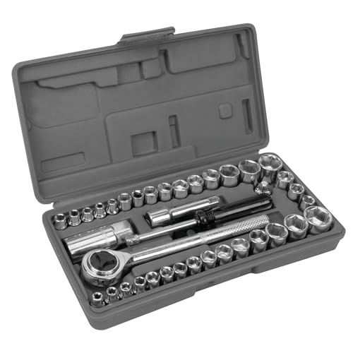 W1173 SAE/Metric 40-Piece SAE and Metric 1/4 40-Piece (Pack of 1) Socket Set