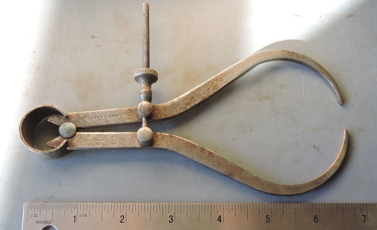 Vintage Sampson Tool MFG CO. 7” Outside Spring Caliper MADE IN NEWARK NJ USA