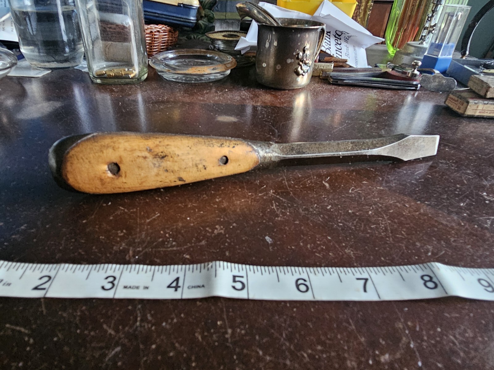VINTAGE TOBRIN PERFECT HANDLE TYPE SQUARE SHANK SCREWDRIVER 9-1/4” NICE!!