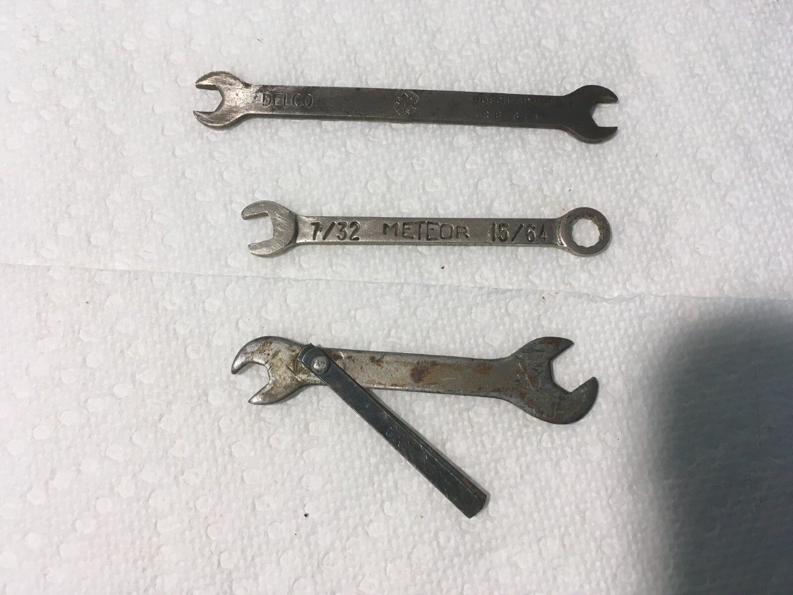 Vintage Delco Bosch Simms, Meteor Ignition Wrenches