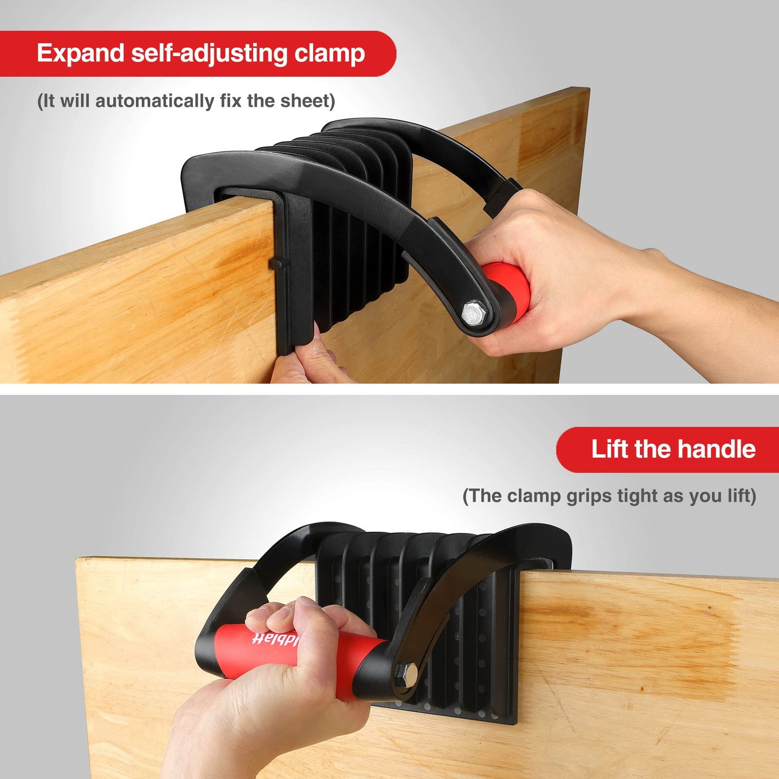 Goldblatt Panel Carrier, Plywood Lifting Tool, Drywall MAX THK 1 inch