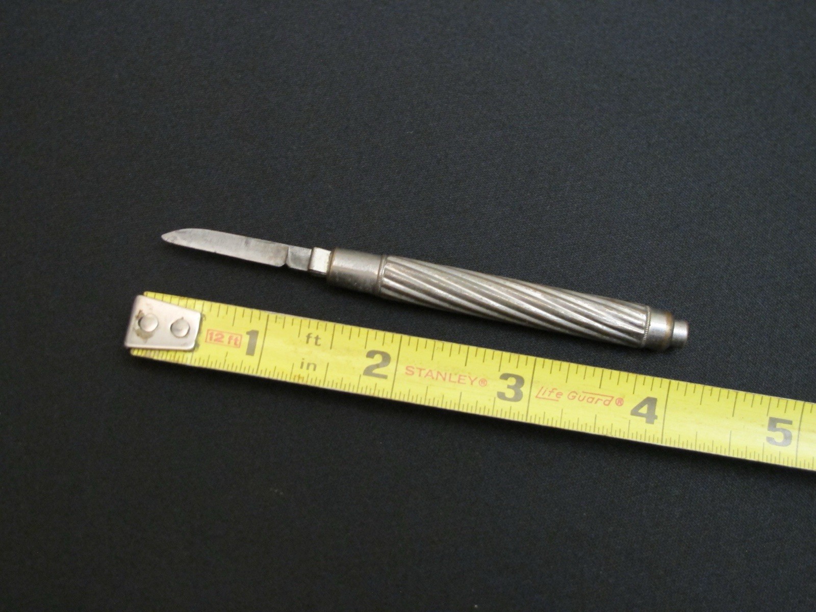 1883 “EAGLE PENCIL CO.” Gravity Pencil sharpener Packet Knife Antique Rare Tool