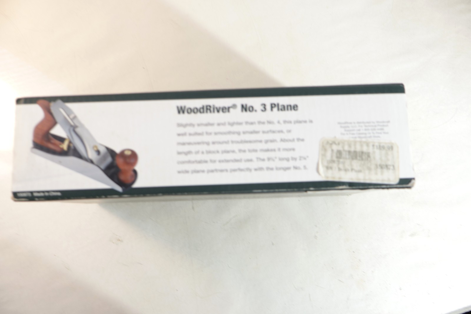 BRAND NEW IN BOX & PLASTIC WOOD RIVER # 3 PLANE NEVER USED MUST SEE LIKE STANLEY