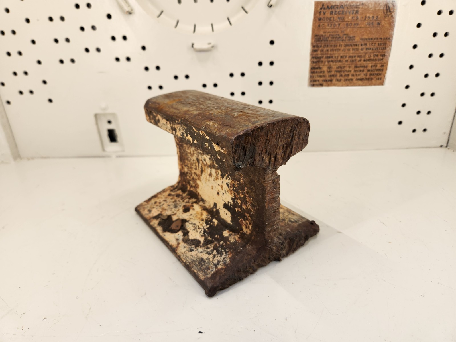 Steel Section of Railroad Train Track Anvil Etc. Great for Crafts, Leather Work