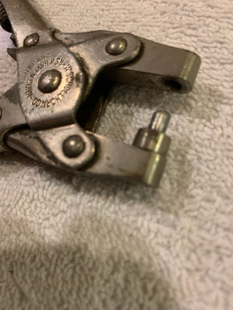 Vintage Bernard’s W. Schollhorn Co. leather eyelet hole punch.
