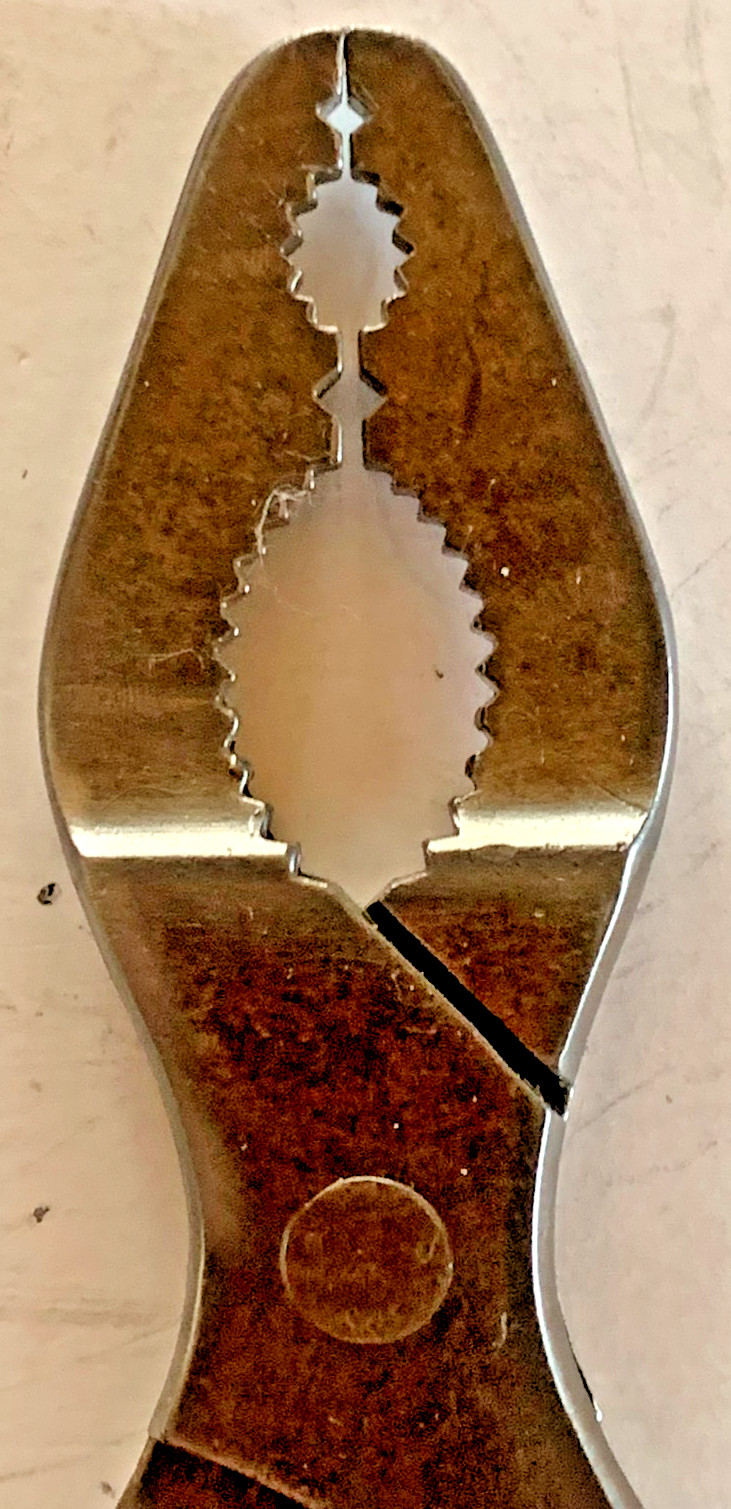 Antique (pre-1900s) 8” Gas Burner Pliers [e-02]