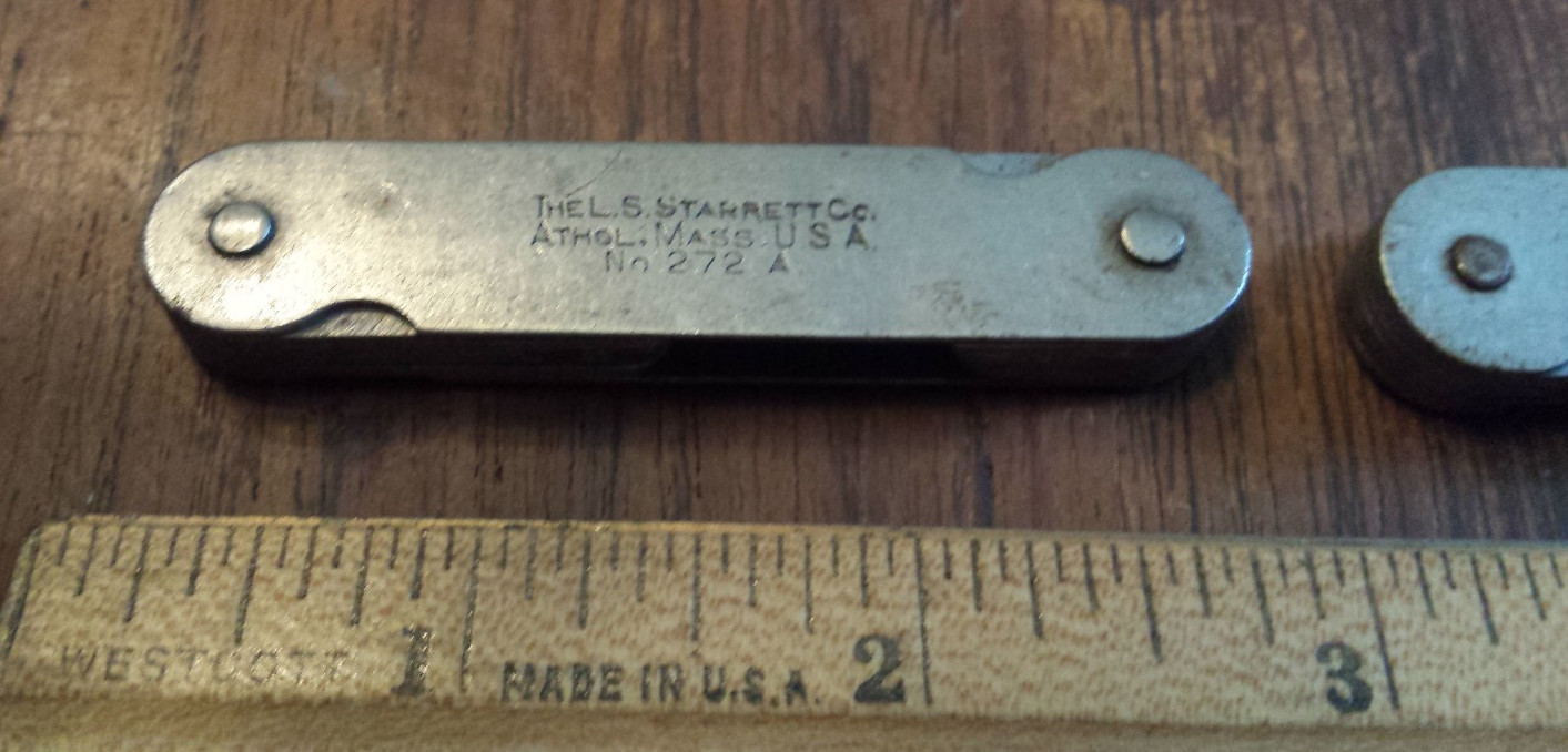 lot of 3 LS STARRETT Machinist Radius or Fillet Gage Gauge – 272A, 272A, 178A