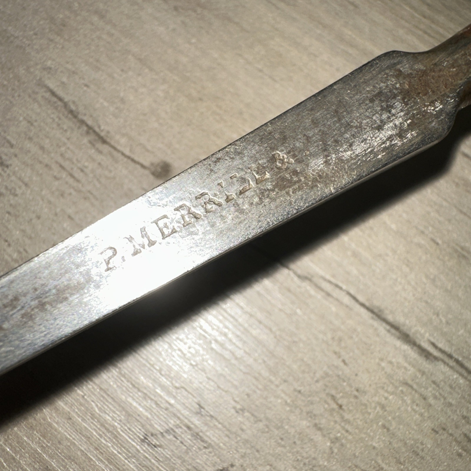 Antique Woodworking Chisel Pliny Merrill 1/8” Wide
