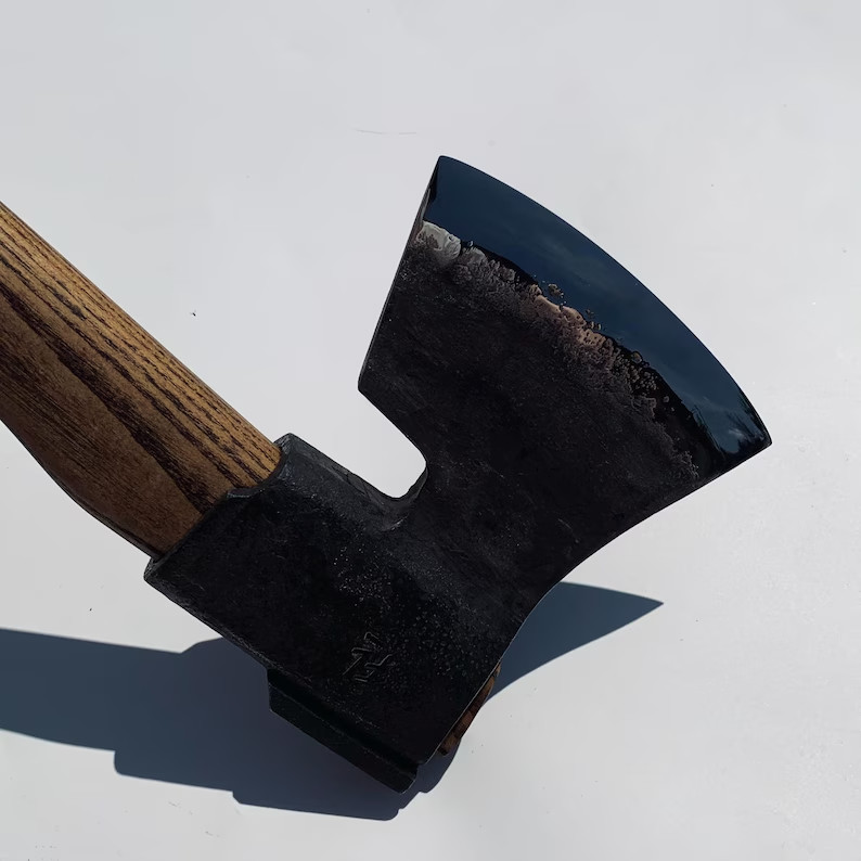 Custom Hand Forged 28″ Finnish Forest Axe with Wooden Handle Best For Gift