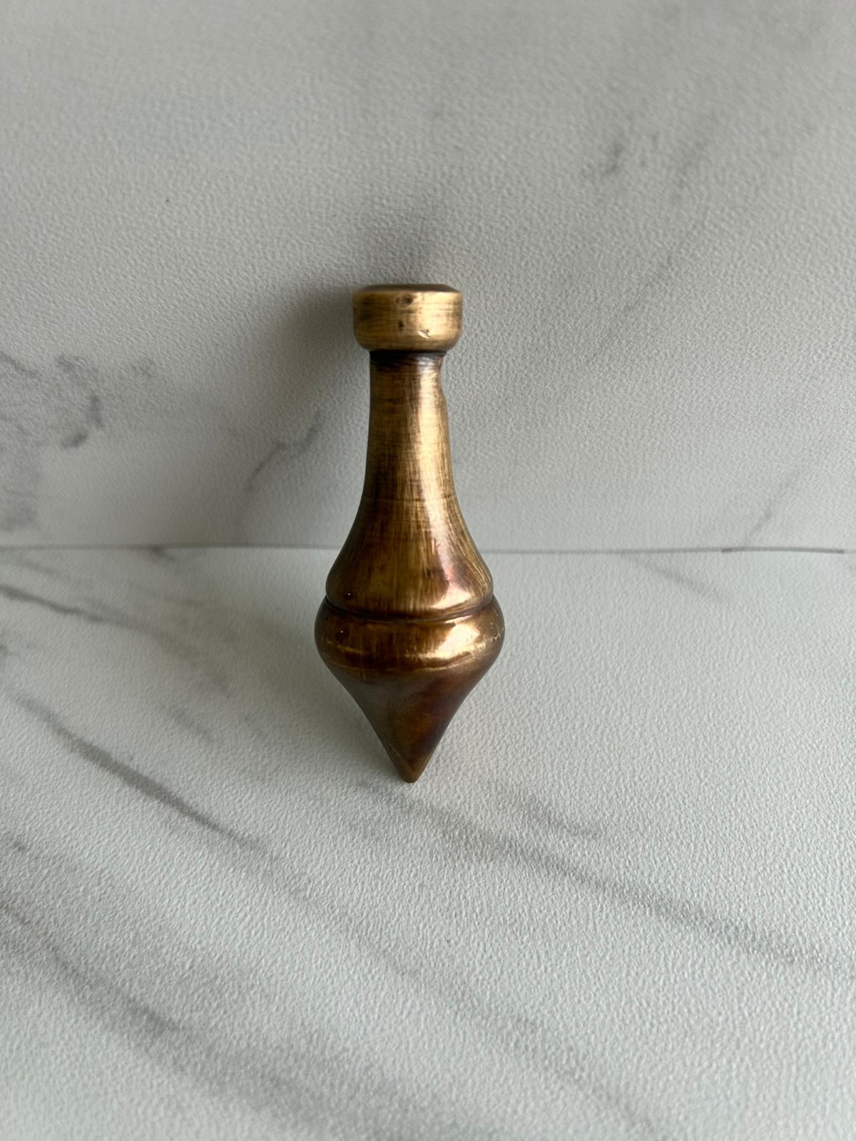 Vintage Rare Classic Shape Brass Masonry Carpenter Plumb Bob Level Tool