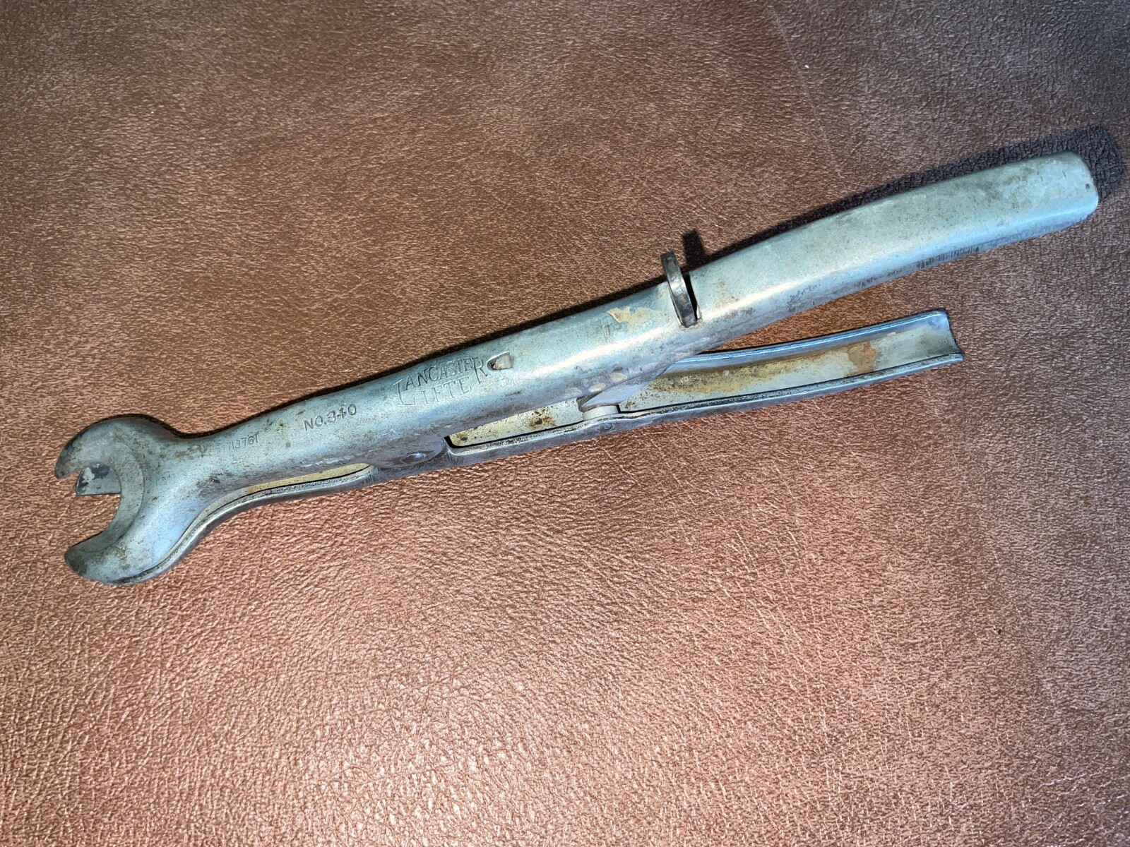Vintage Lancaster Lifter Tool Valve Spring Compressor No 340 Ratcheting
