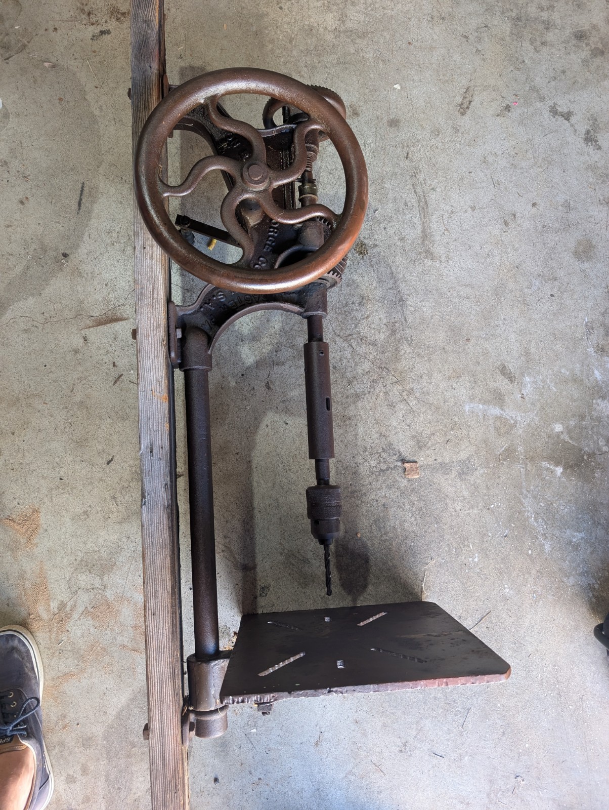 Vintage Champion Blower & Forge Drill Press Large Post Drill Blacksmith