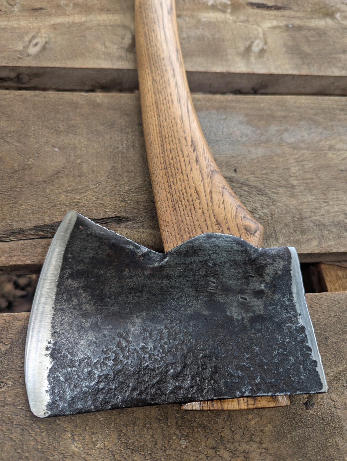 Vintage 3.5lb Plumb Jersey Pattern Single Bit Axe Head On Custom Hickory Handle