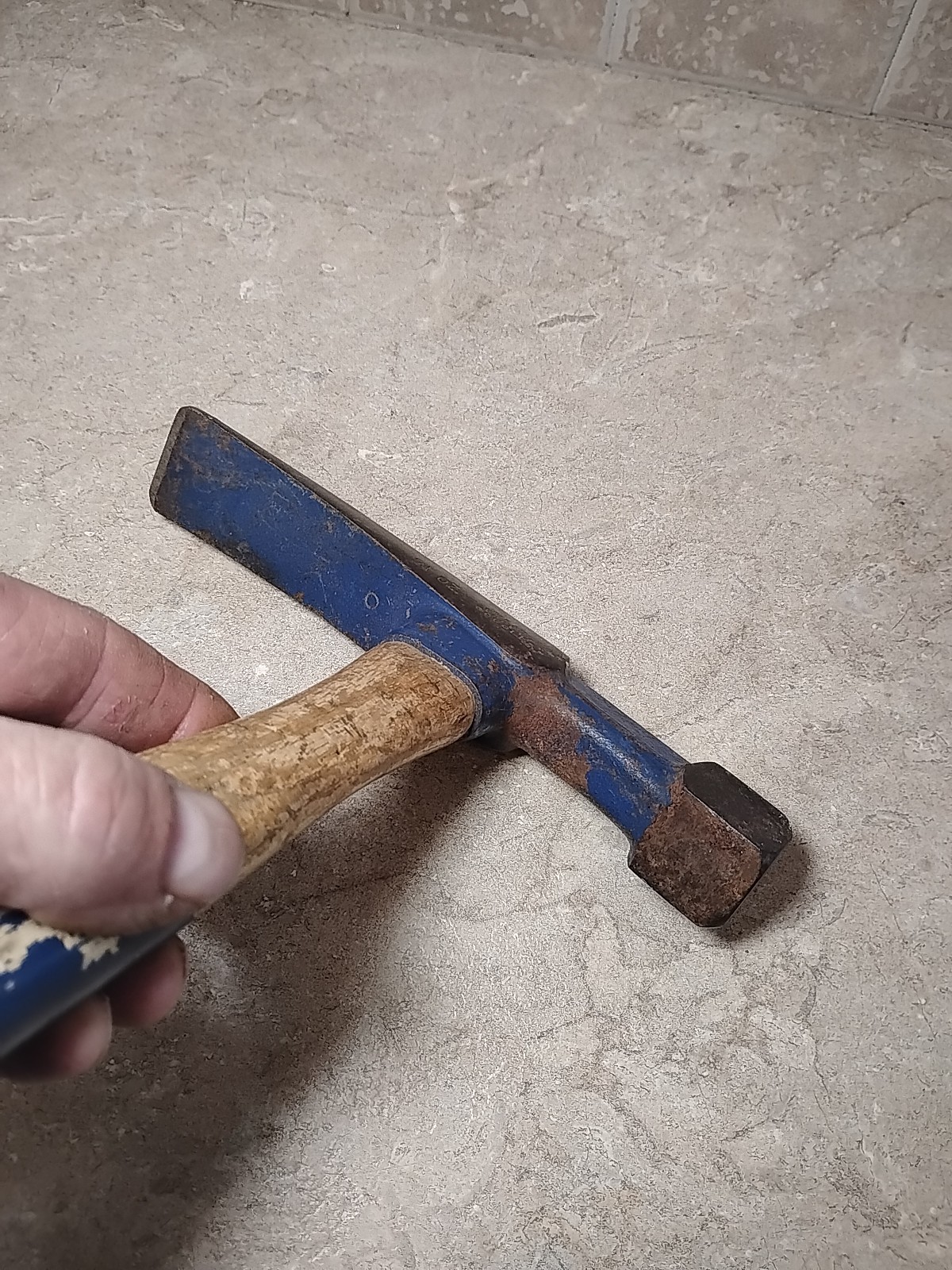 Vintage Vaughan Rock Pick Rare Square Shape Heavy Built Short Handle