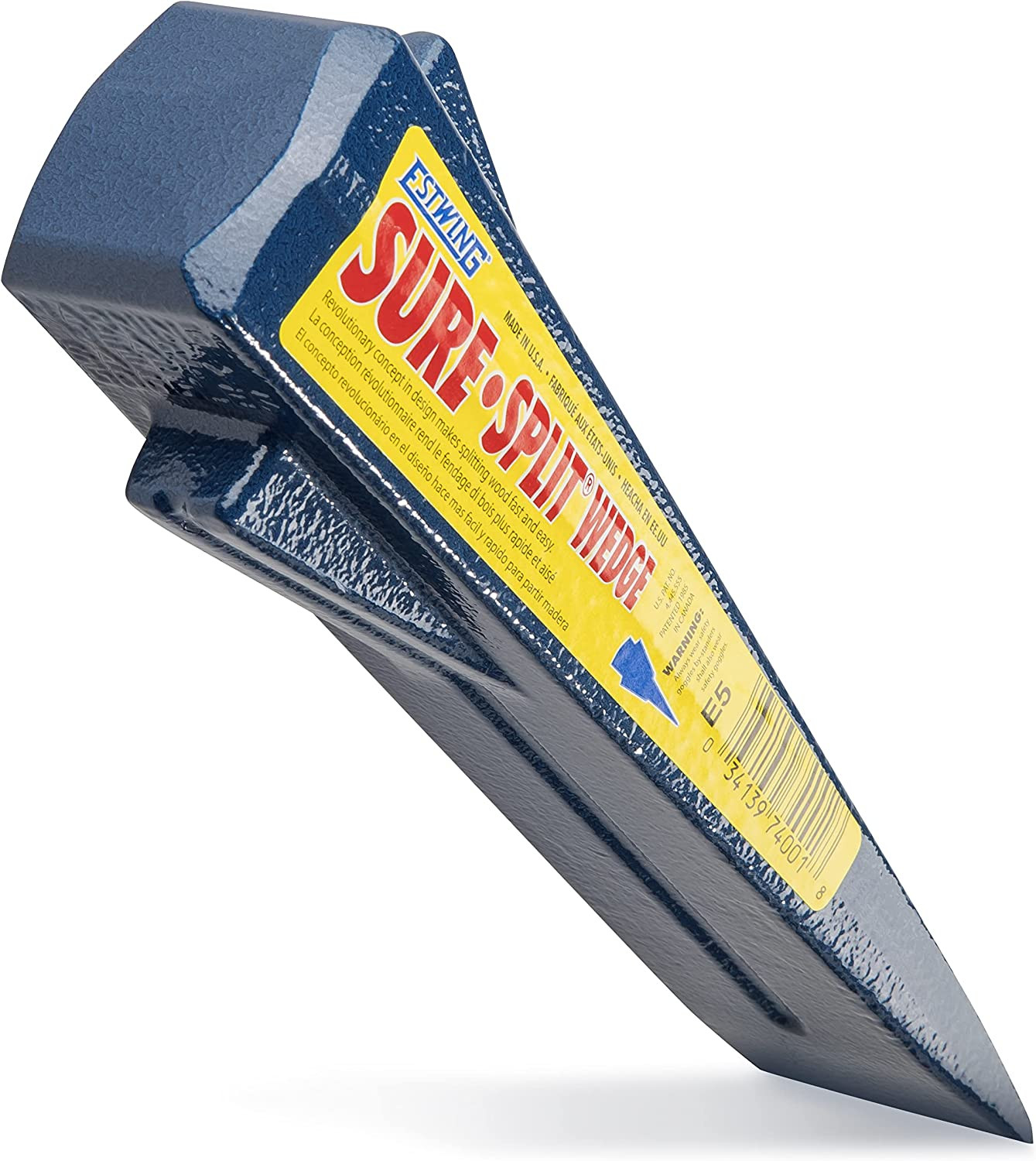 Sure Split Wedge – 5-Pound Wood Splitting Tool with Forged Steel Construction &