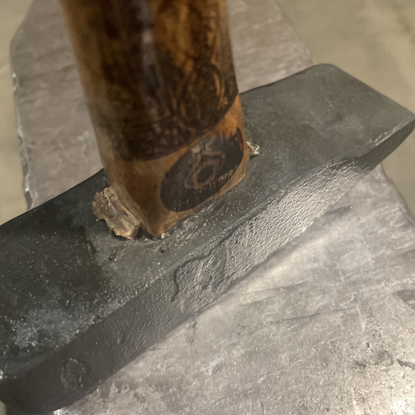 Cross Peen Hammer 2 lb 7 Oz/4140 Steel Hand Forged & Engraved Handle US Made