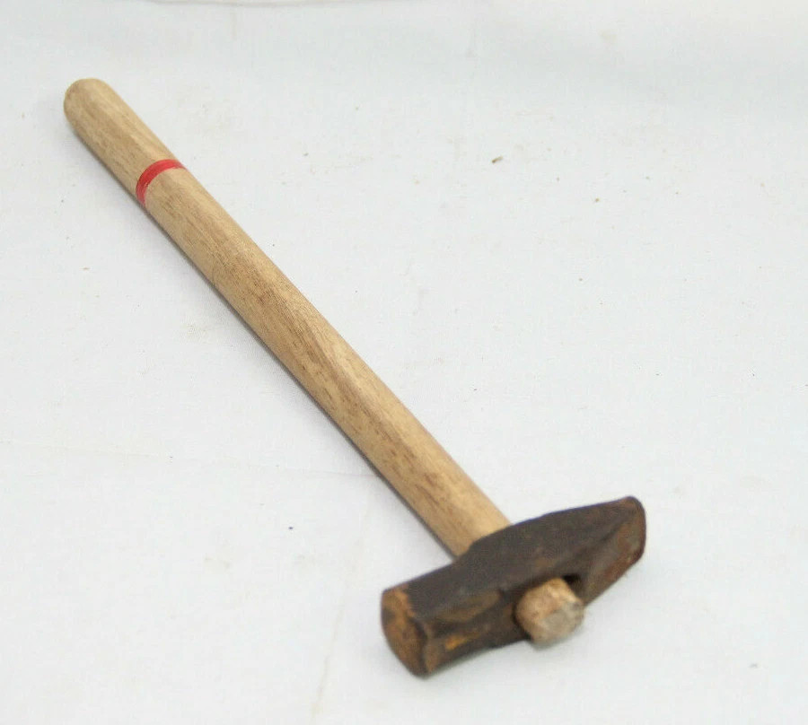 Vintage Hand Forged Hammer: Rustic Indian Decor, Collectible Tool H1