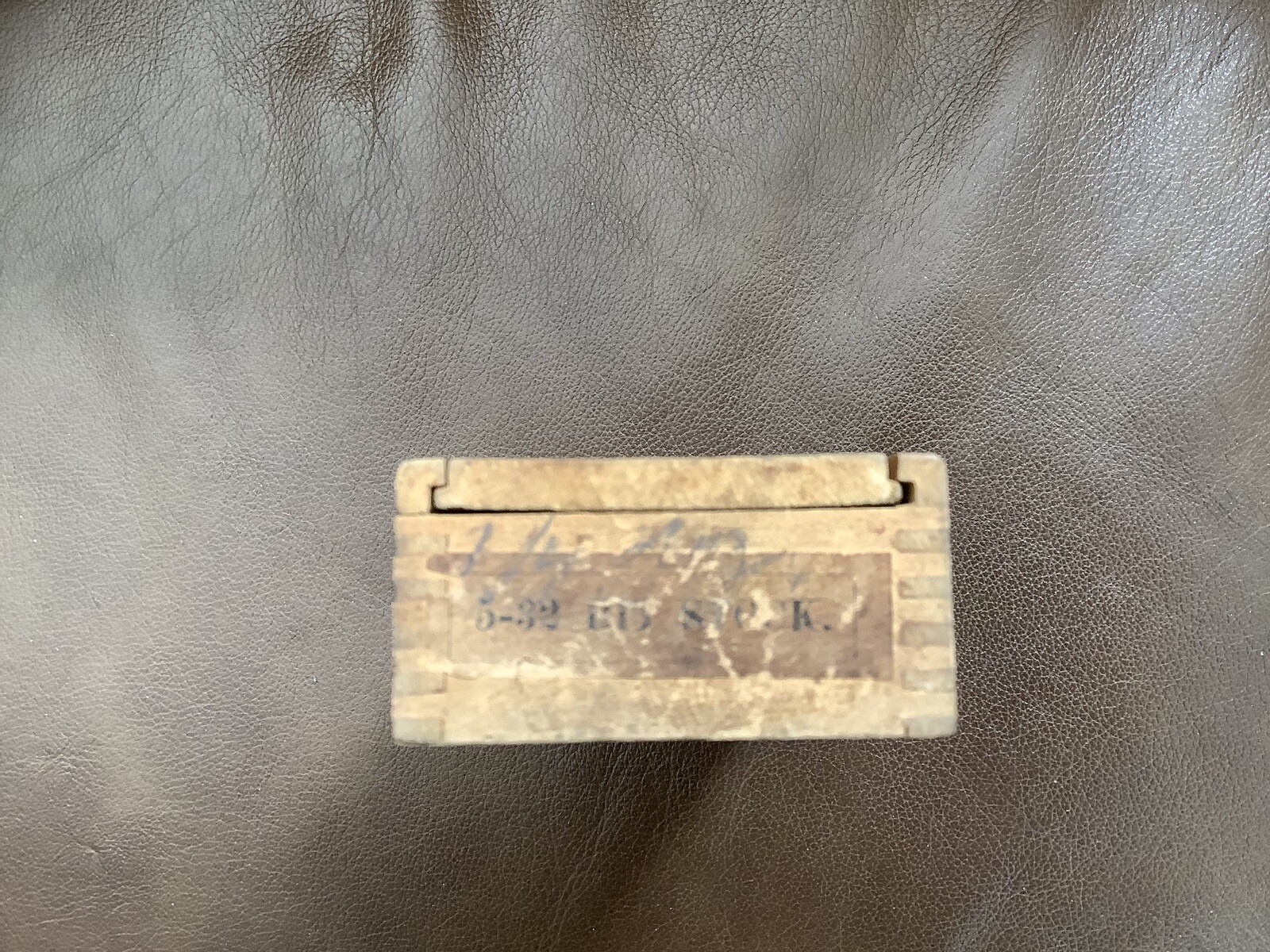 Antique Vintage Morse Twist Drill Machine Co Wooden Box Finger Jointed Old Crate