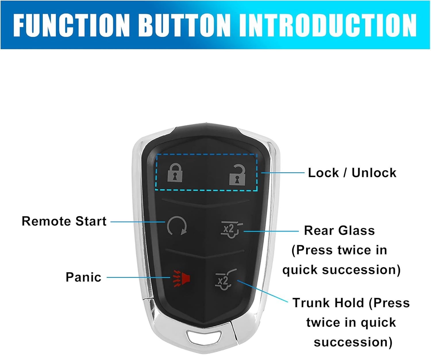 X AUTOHAUX New Car Keyless Remote Key Fob Shell Case Black HYQ2AB for…