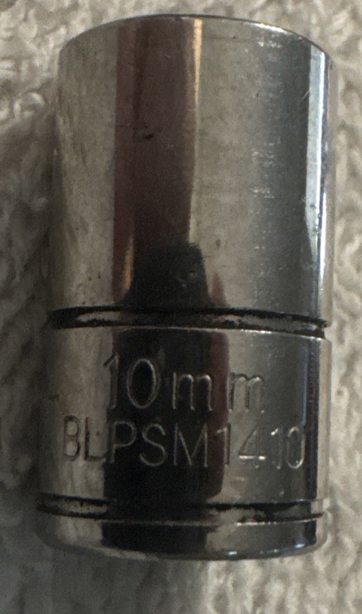 10 mm,Blue Point BLPSM1410 10mm Metric Shallow Socket 1/4″ Drive 6 Point tool